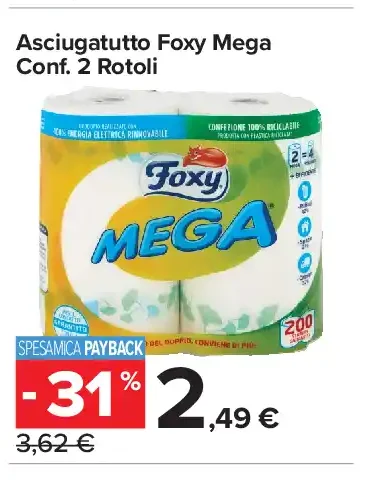 Asciugatutto Foxy Mega