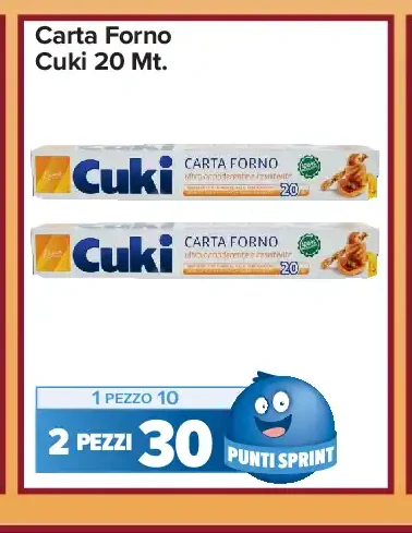 Carta forno Cuki