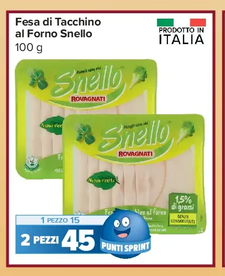 Fesa di tacchino al forno Snello