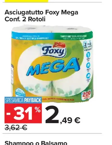 Asciugatutto Foxy Mega