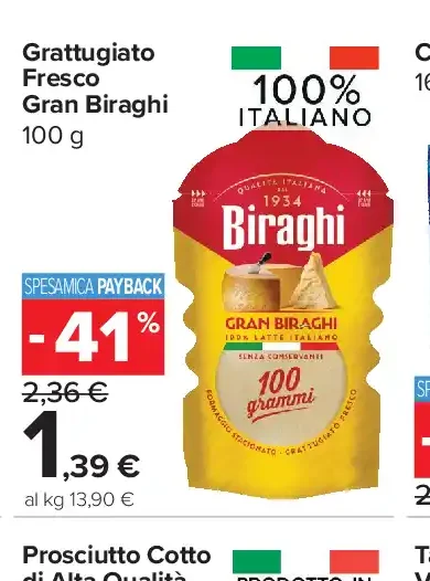 Grattugiato fresco Gran Biraghi