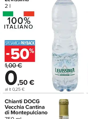Acqua Naturale Levissima