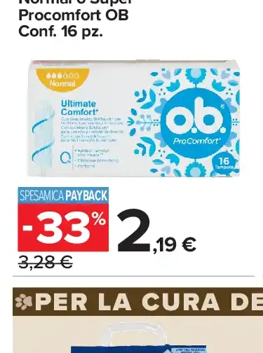 Assorbenti Interni Normal o Super Procomfort OB
