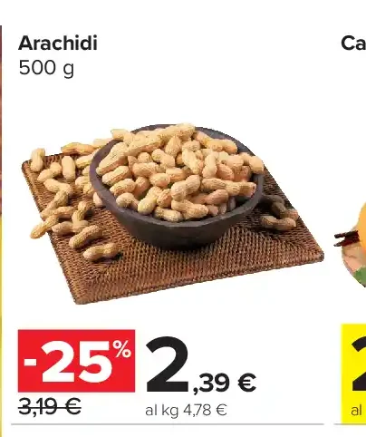 Arachidi cachi vassoio