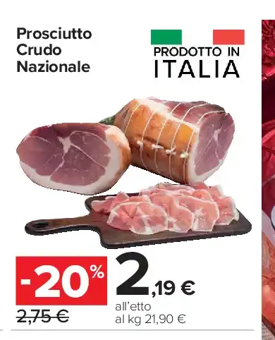 Prosciutto crudo nazionale