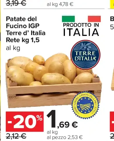 Patate del Fucino IGP Terre d’Italia