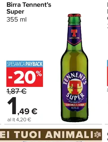 Birra Tennent’s Super