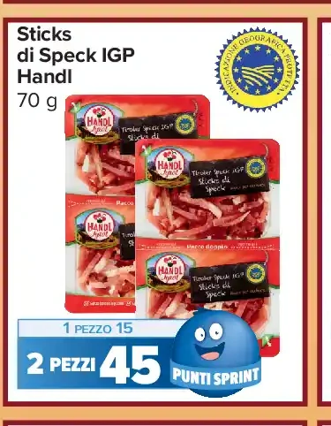 Sticks di Speck IGP Handl 70 g