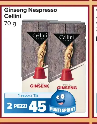 Ginseng Nespresso Cellini 70 g