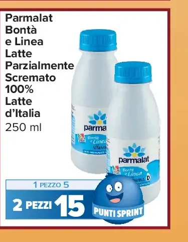 Latte Parmalat BonTà e Linea 250 ml