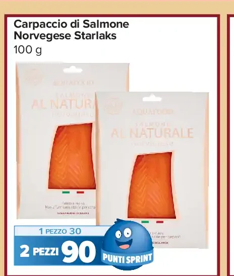 Carpaccio di salmone norvegese Starlaks 100 g