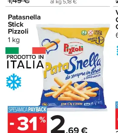 Patasnella stick pizzoli