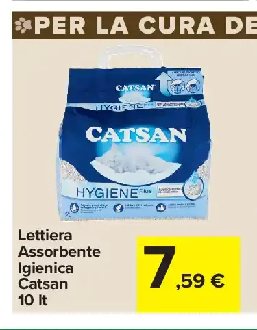 Lettiera Assorbente Igienica Catsan