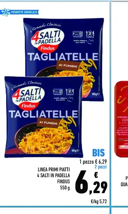 Tagliatelle ai funghi Findus 4 Salti in Padella