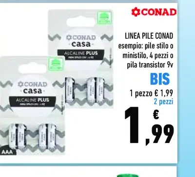 Pile alcaline Conad
