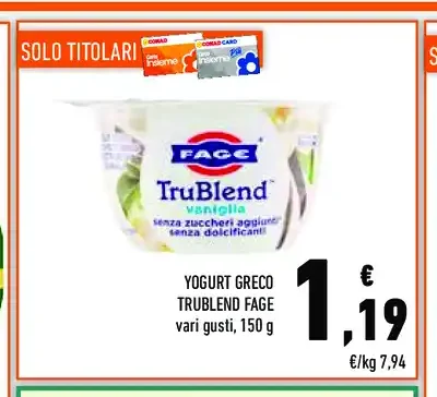 Yogurt greco TruBlend Fage