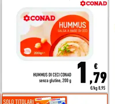Hummus di ceci Conad