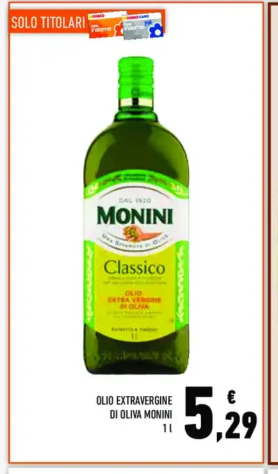 Olio extravergine di oliva Monini Classico