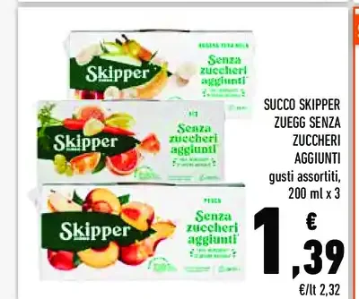 Succo Skipper senza zuccheri aggiunti