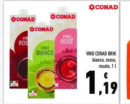 Vino Conad Brik
