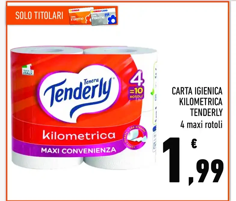 Carta igienica Tenderly Kilometrica