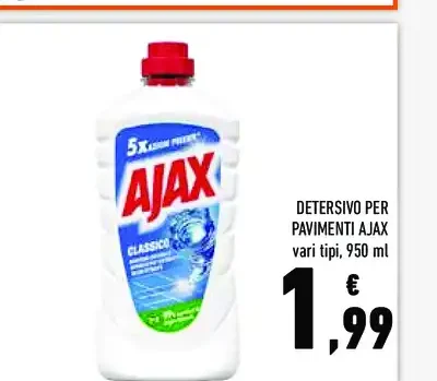 Detersivo pavimenti Ajax