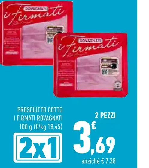 Prosciutto cotto I Firmati Rovagnati 100 g