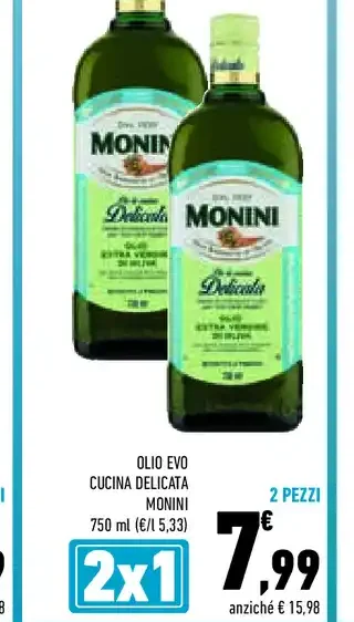 Olio EVO Cucina Delicata Monini