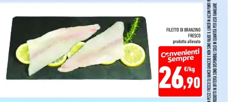 Filetto di branzino fresco