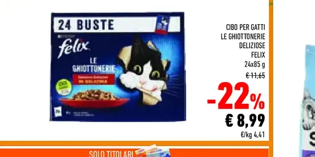 Cibo per gatti Felix Le Ghiottonerie