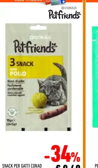 Snack per gatti Conad Petfriends