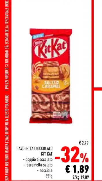 Tavoletta cioccolato Kit Kat