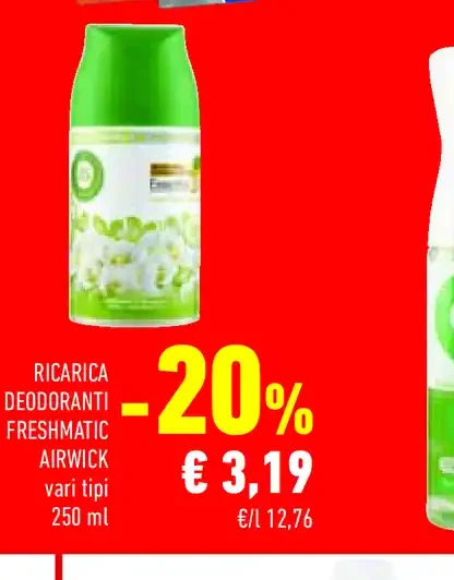 Ricarica deodoranti Freshmatic Air Wick