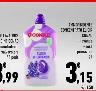 Ammorbidente concentrato Elisir Conad