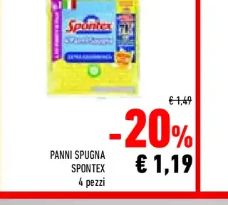 Panni spugna Spontex