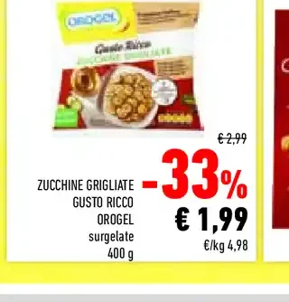 Zucchine grigliate gusto ricco Orogel