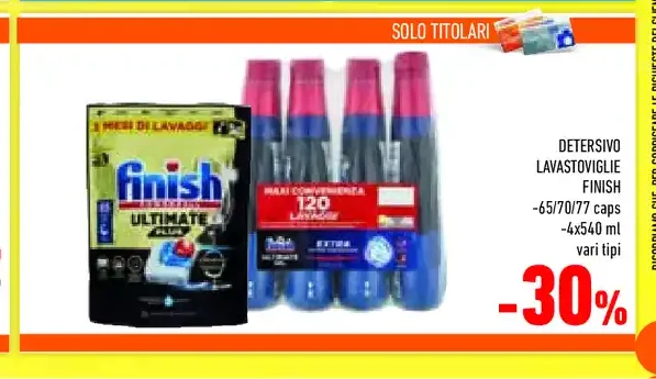 Detersivo lavastoviglie Finish
