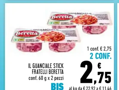 Guanciale stick Fratelli Beretta 60 g x 2