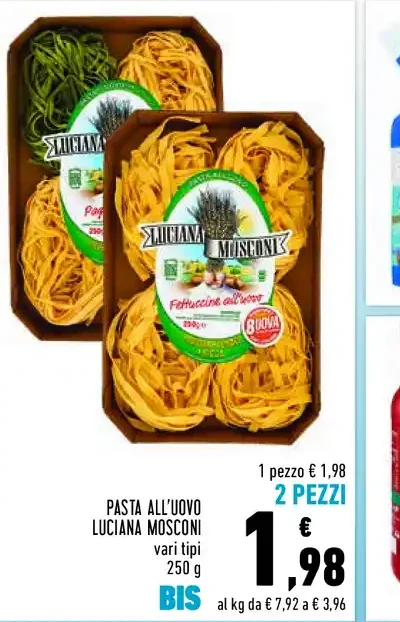Pasta all'uovo Luciana Mosconi vari tipi 250 g