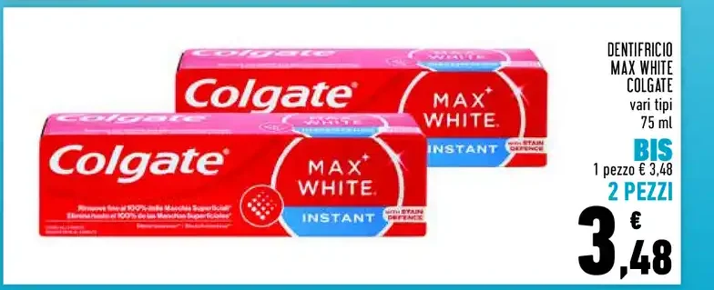 Dentifricio Max White Colgate 75 ml