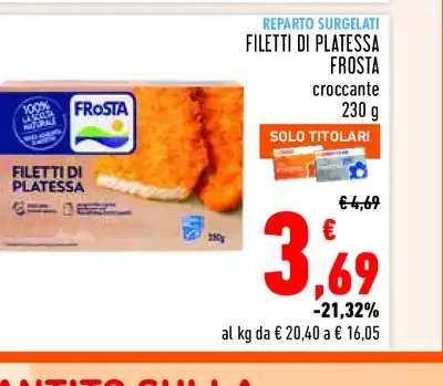 Filetti di platessa Frosta