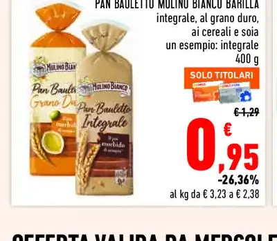 Pan bauletto Mulino Bianco Barilla integrale