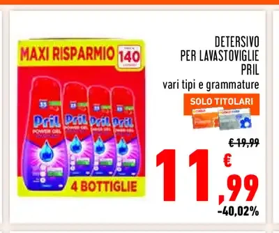 Detersivo per lavastoviglie Pril