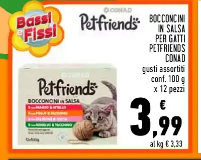 Bocconcini in salsa per gatti Petfriends