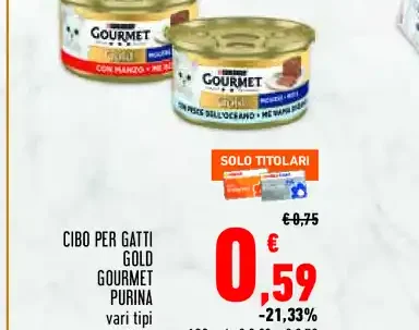 Cibo per gatti Gold Gourmet