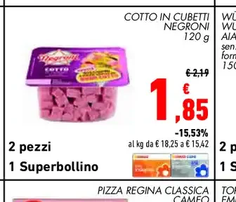 Cotto in cubetti Negroni 120 g
