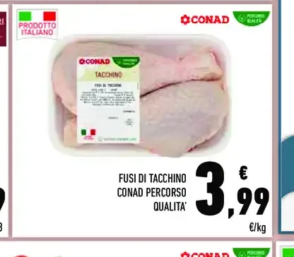 Fusi di tacchino Conad Percorso Qualità
