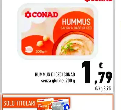 Hummus di ceci Conad