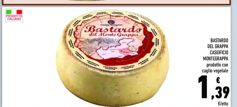 Bastardo del Grappa caseificio Montegrappa