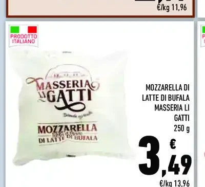 Mozzarella di latte di bufala Masseria I Gatti